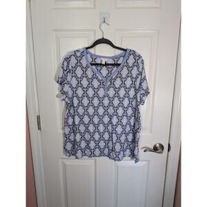 Charter club intimates short sleeve top XL